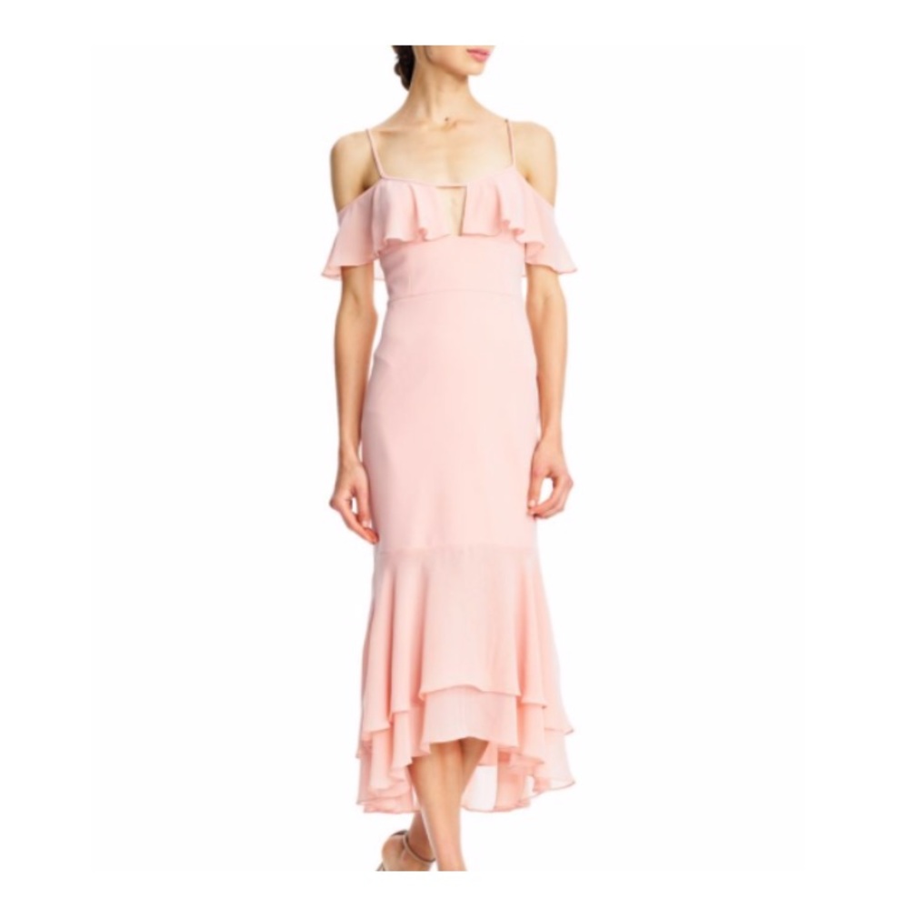Aidan Mattox blush (dusty rose) cocktail dress